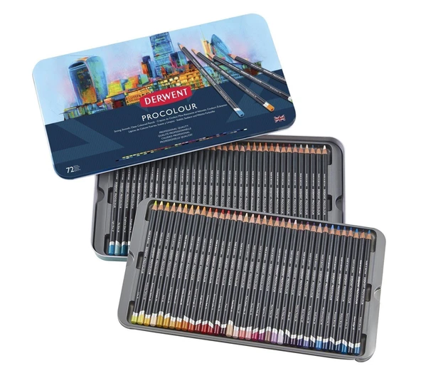 DERWENT PROCOLOUR 72'LI TENEKE KUTU
