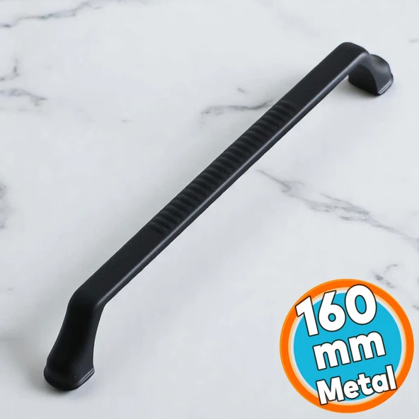 Mobilya Mutfak Çekmece Dolap Dolabı Kapak Kulbu Kulpları Kulpu Metal 160 mm 160 cm Siyah Kulp ürün görseli
