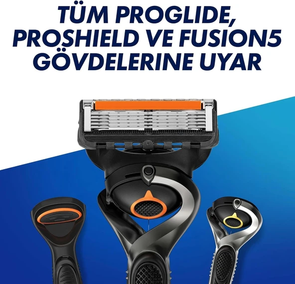 Gillette Fusion Proglide Yedek Erkek Tıraş Bıçağı 8'li - Diş Beyazlatıcı Köpük Hediye - 2