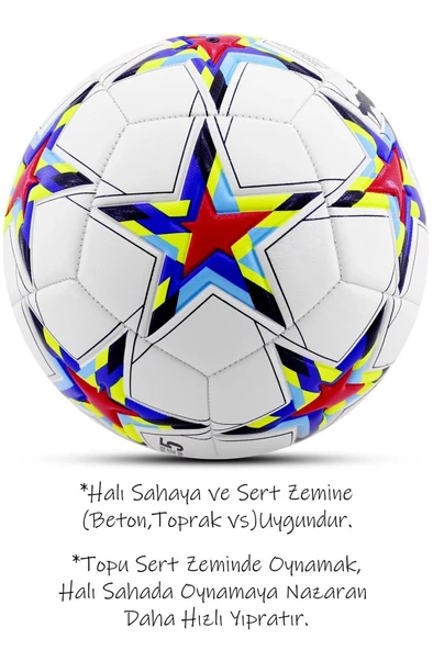 Uefa Şampiyonlar Ligi Futbol Topu 4 Astarlı No:5 480 Gr + Pompa Hediyeli X500 - 4