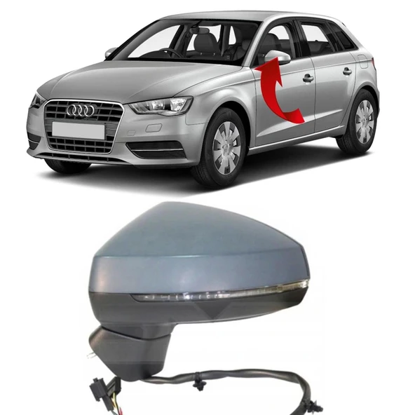 Audi A3 Ayna Komple Sol Katlanır 10pin -hb 2012-2019 ürün görseli 1