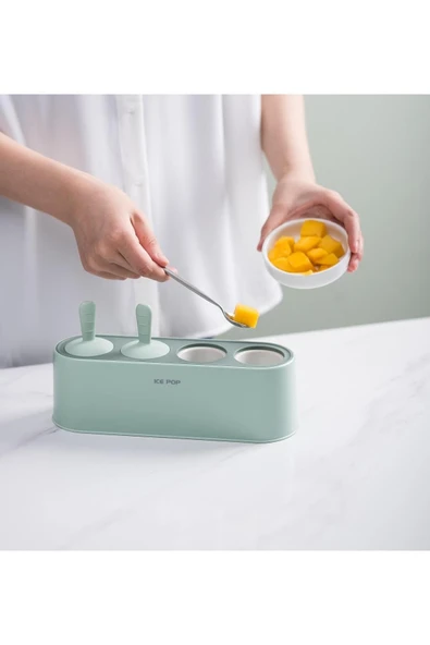 Pinmoo Evde Dondurma Şeker Kalıbı- Mint - 3