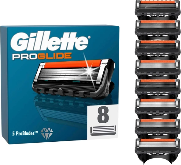 Gillette Fusion Proglide Yedek Erkek Tıraş Bıçağı 8'li - Diş Beyazlatıcı Köpük Hediye - 3