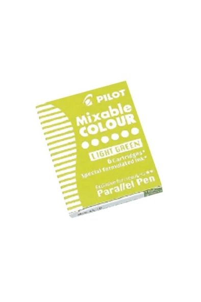 Pilot Parallel Pen  Mürekkep Kartuş - Renk : Açık Yeşil 6 ad