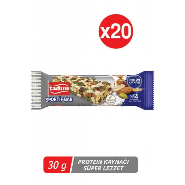 Tadım Bar, Sportif 30gr 20'li Paket