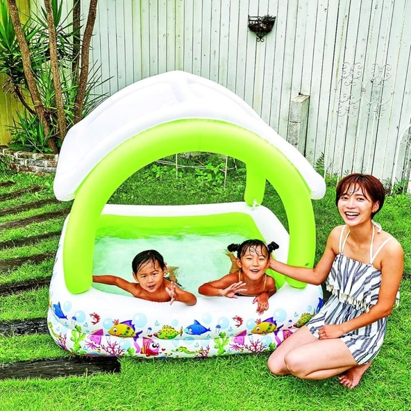 Jilong Sunclub Gölgelikli Havuz 143 x 143 x 123 Cm - 2