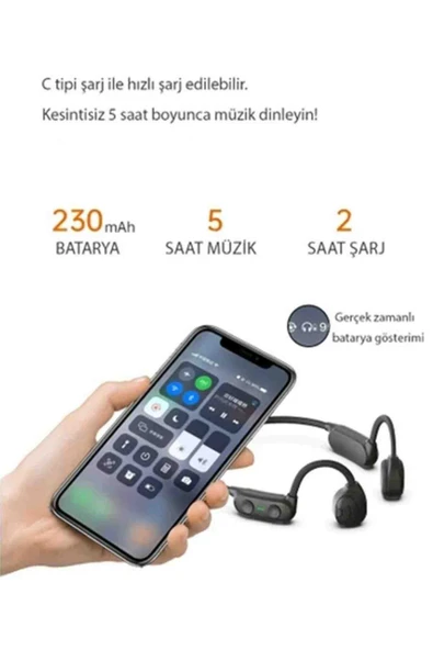 Fuchsia AS10 Plus Suya Dayanıklı Boyun Askılı Kablosuz Bluetooth 5.0 Kulaklık - 5