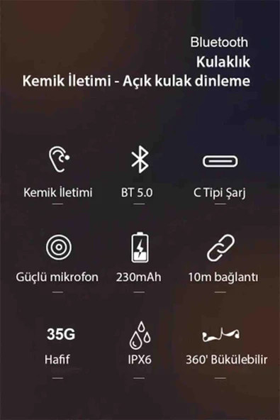 Fuchsia AS10 Plus Suya Dayanıklı Boyun Askılı Kablosuz Bluetooth 5.0 Kulaklık - 7