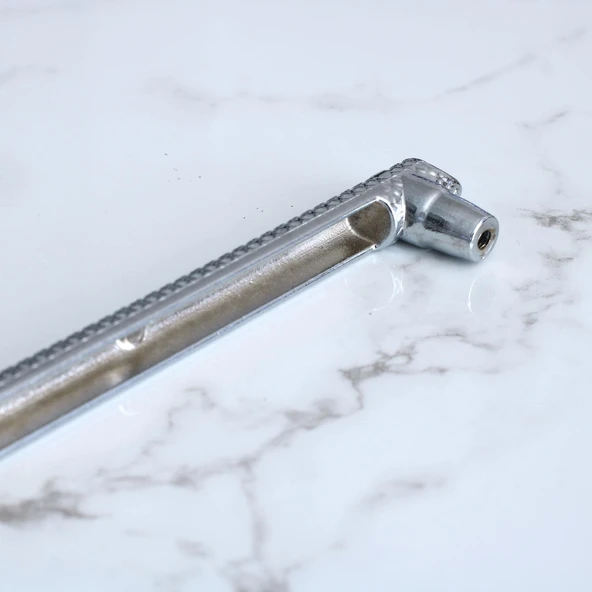 Mobilya Çekmece Mutfak Dolabı Dolap Kulpları Kapak Kulpu Kulbu Krom Metal Kulp 128 mm 12.8 cm - Resim 4