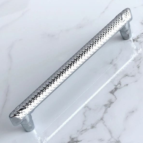 Mobilya Çekmece Mutfak Dolabı Dolap Kulpları Kapak Kulpu Kulbu Krom Metal Kulp 128 mm 12.8 cm - Resim 2