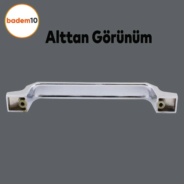 Mobilya Mutfak Dolabı Çekmece Dolap Kulpu Düz Metal Kulpları Kulbu Kulpu (128 MM-12.8 CM) Krom - 4