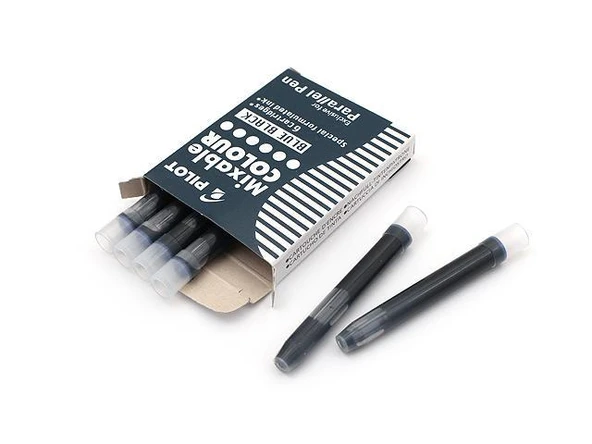 Piot Parallel Pen  Mürekkep Kartuş - Renk : Mavi Siyah 6 ad