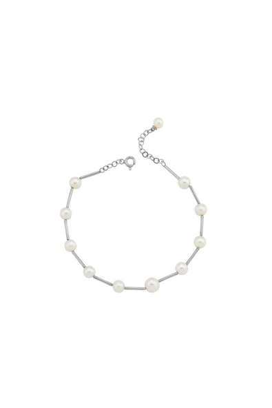 7,5 mm Doğal İnci Modern Bileklik - Resim 5