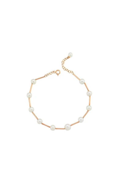 7,5 mm Doğal İnci Modern Bileklik - Resim 4