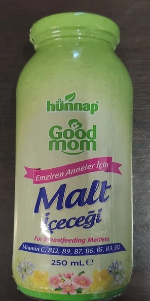 HÜNNAP GOOD MOM EMZİREN ANNELER İÇİN MALT İÇECEGİ 250ML CAM - Resim 2