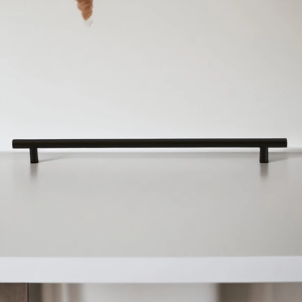 Mobilya Mutfak Çekmece Dolap Dolabı Kulpu Kulbu KulplarıMat Siyah Metal Kulp 320 MM-32 CM - Resim 3