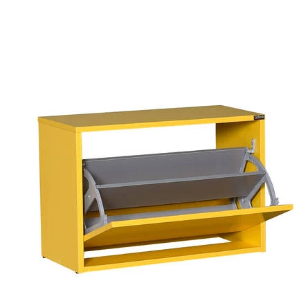 New Step Oturaklı Ayakkabılık - Sarı - 8