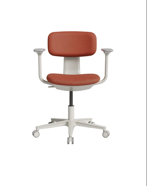 Tesla Comfort Çalışma Koltuğu - Koyu Turuncu Kumaş 61x74-86x60 cm - 2