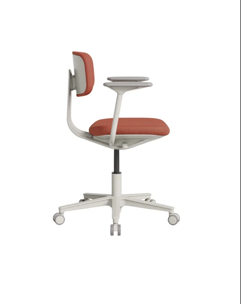 Tesla Comfort Çalışma Koltuğu - Koyu Turuncu Kumaş 61x74-86x60 cm - 4