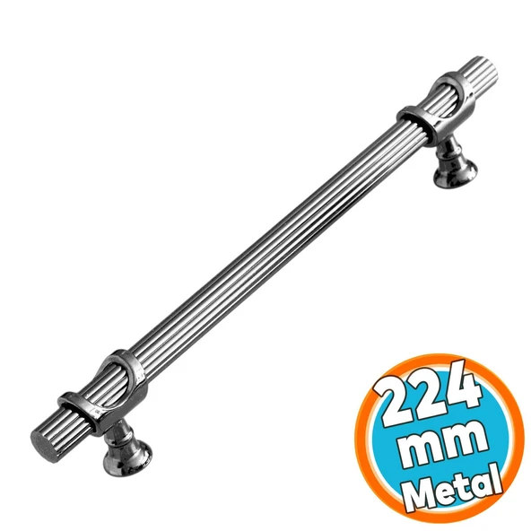 Mobilya Dolap Mutfak Kapak Çekmece Dolabı Kulpları Kulbu Kulpu Füme Metal Kulp 224 mm-22.4 cm
