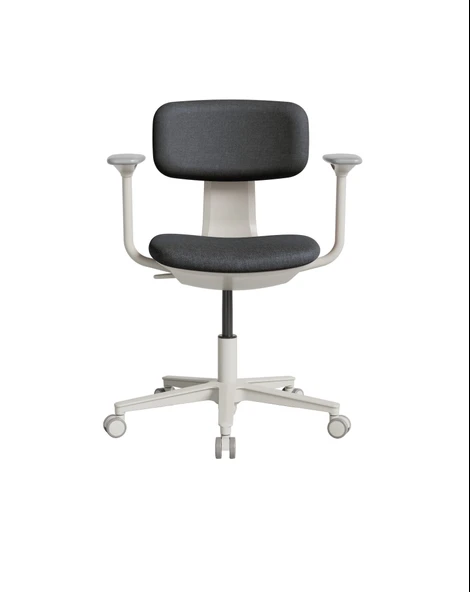 Tesla Comfort Çalışma Koltuğu - Koyu Gri Kumaş 61x74-86x60 cm - 2