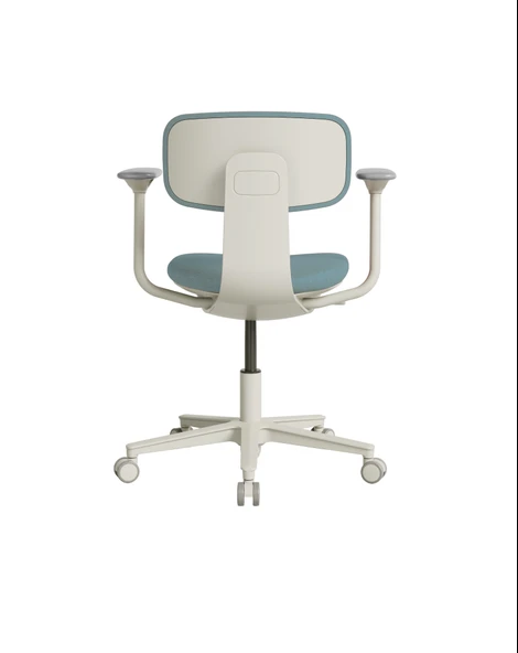 Tesla Comfort Çalışma Koltuğu Mavi - Yeşil Kumaş 61x74-86x60 cm - 4