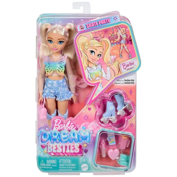 JFX96 Malibu - Barbie Dream Besties Paten Partisi Malibu Bebek ve Aksesuarları - 1