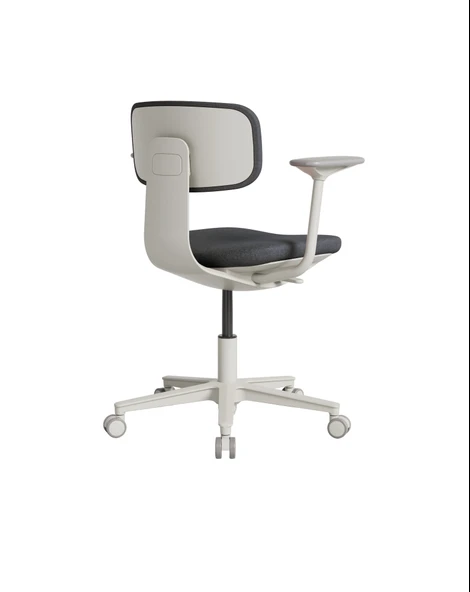 Tesla Comfort Çalışma Koltuğu - Koyu Gri Kumaş 61x74-86x60 cm - 4