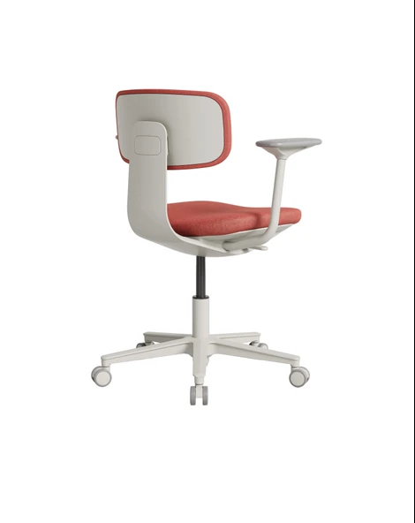 Tesla Comfort Çalışma Koltuğu - Koyu Turuncu Kumaş 61x74-86x60 cm - 5