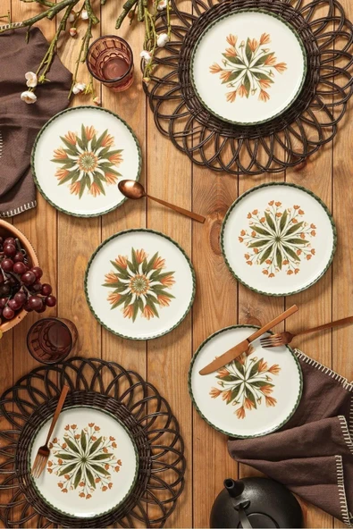 Porland Rosids 6 Kişilik Pasta Tabağı Takımı 04PPO000402