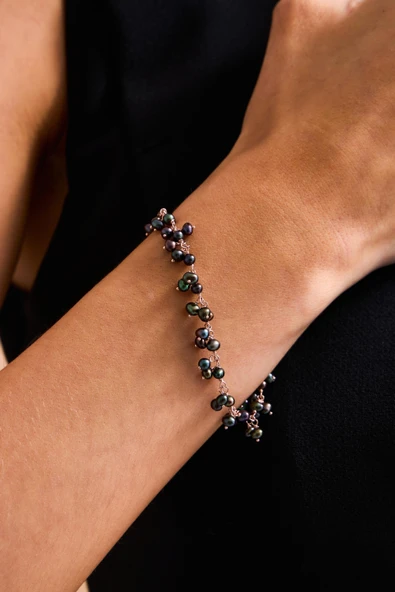 3,5 mm Doğal İnci Sallantılı Bileklik - Resim 5