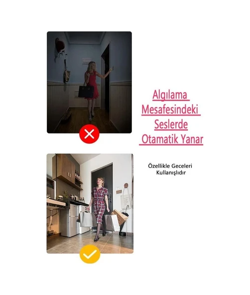 Ledvace Led Plafonyer 24W 6500K 1800lm IP44 Sensörlü Sarı Işık Armatür - Resim 4