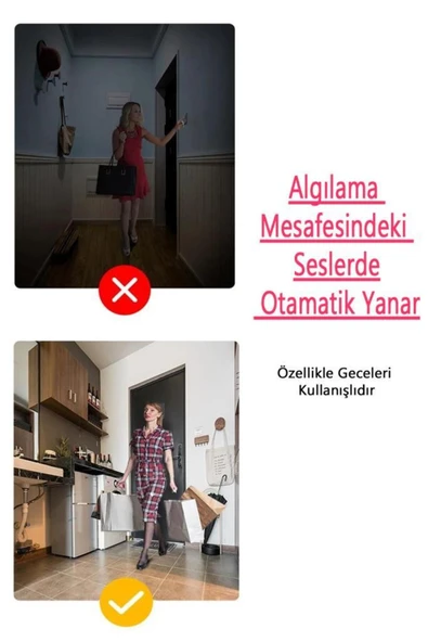 Ledvace Led Plafonyer 24W 6500K 1800lm IP44 Sensörlü Sarı Işık Armatür - Resim 9