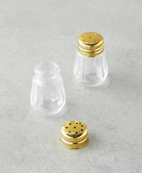 English Home Lilla Cam 2'li Tuzluk - Biberlik 4x4 cm Gold - 2