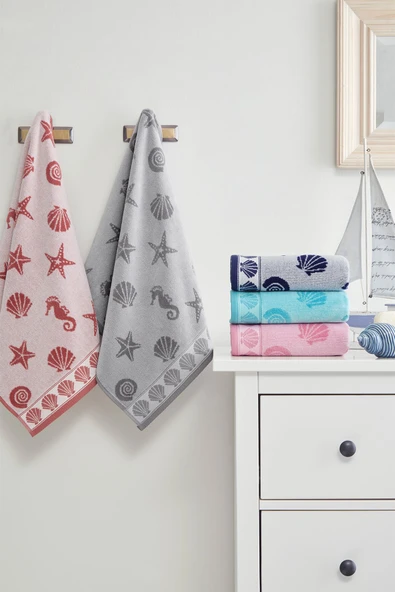 Özdilek Sea Shell Kadife El Ve Yüz Havlusu 50 x 90 Cm - 2