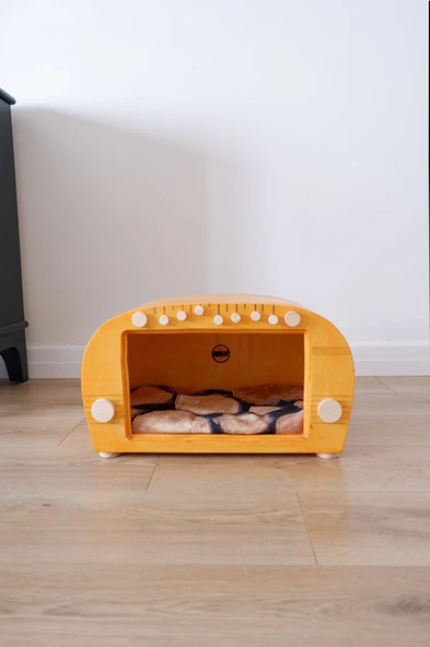 Kedi Evi Dekoratif Retro Radyo Kedi Evi - 2