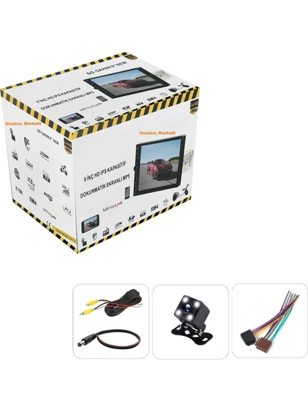 9 inç Büyük Ekran Double Teyp (Şahin Tofaş Model) + 4 LED Gece Görüşlü Geri Vites Kamera Ikisi Bir Arada - 3