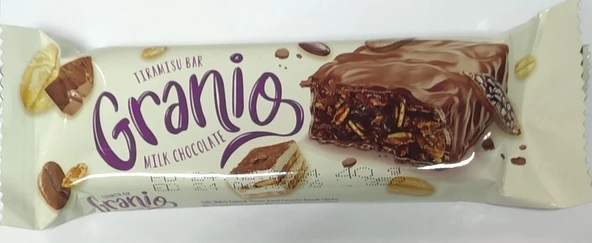 HÜNNAP GRANİO TIRAMISU ÇİKOLATA KAPLAMALI BAR 40GR ürün görseli 1