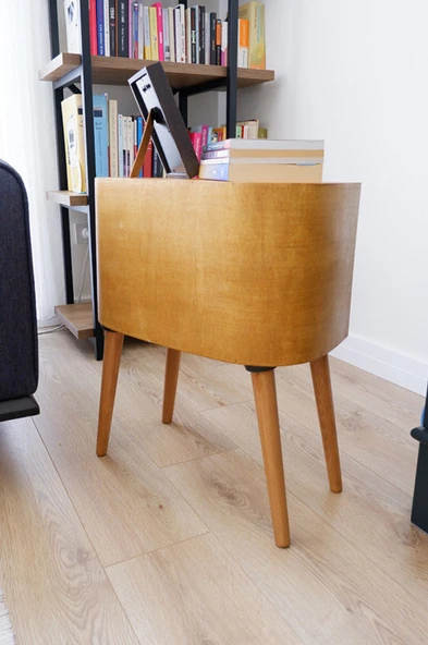 Dekoratif Retro Plak Çalar Sehpa ( Köşe Sehpa ) - 5