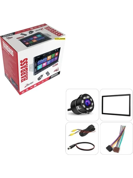 7 Inç Tofaş Model Double Teyp + 8 LED Geri Vites Kamera (4X65 Watt Bluetooth - Video Izleme - Usb/sd Kart - Yukarı Aşağı Ayarlanabilir) - 3