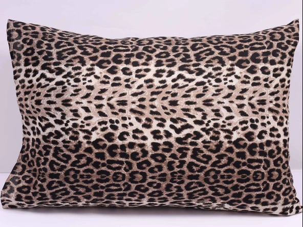 LEOPAR DESENLİ KAPAKLI 2'Lİ 5Ox70 YASTIK KILIFI - 5