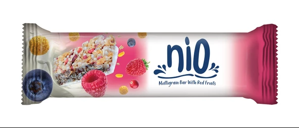 HÜNNAP NİO SÜTLÜ KAPLAMALI KIRMIZI MEYVELİ TAHIL BAR 23GR ürün görseli 1