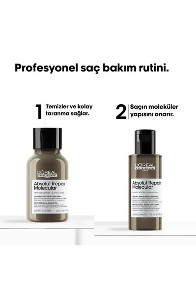 Loreal Professionnel Absolut Repair Molecular Mini Duo Set 100+75 ML - 3