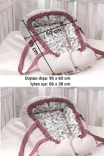 Wellgro Flower Babynest Bebek Yatağı Anne Yanı Bebek Yatağı - 2