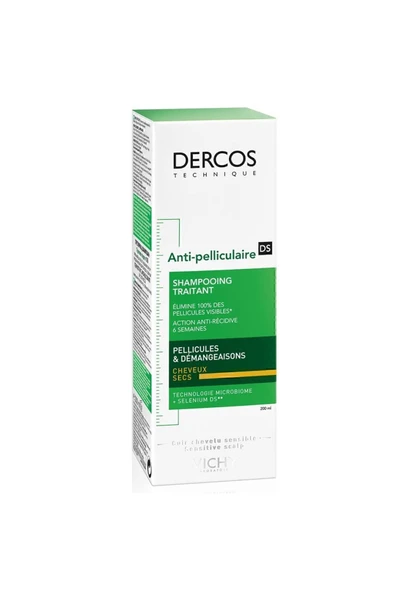 Vichy Dercos Kuru Saçlar Için Kepek Karşıtı Saç Bakım Şampuanı 200 ml - 3