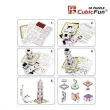 Cubic Fun 3D 93 Parça Puzzle Dolmabahçe Saat Kulesi - Resim 3