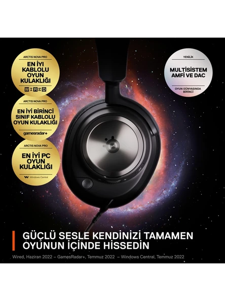 SteelSeries Arctis Nova Pro Kablolu Kulak Üstü Oyuncu Kulaklığı - 4