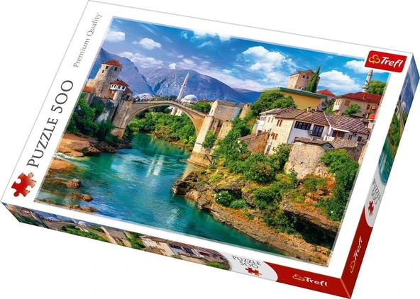 Trefl Puzzle Old Bridge In Mostar, Bosnia And Herzerg 500 Parça - Resim 2