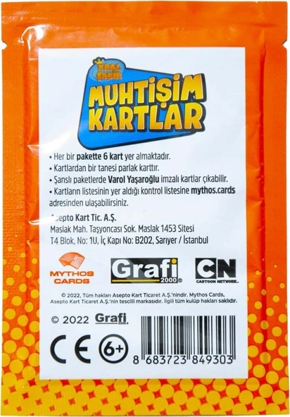 Mythos Cards Kral Şakir Muhtişim Kartlar - Sezon 1 (6 Kartlık Paket) - 2