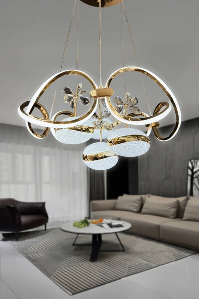 Lucia 4 Toplu Sarkıt İthal Led Avize - Resim 3